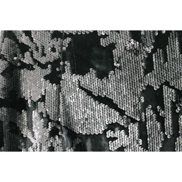 Romeo and Juliet Couture Black Velvet Sequin Skirt Pencil Straight Size MED - Image 7