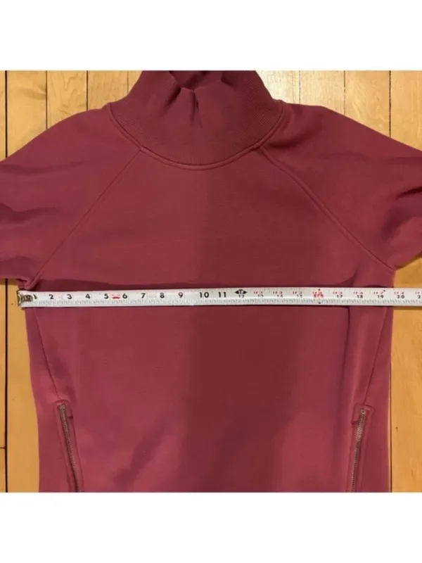 Athleta Cozy Karma Funnel Neck Sweatshirt in Victorian Berry Pink Mauve Size XS - Image 9