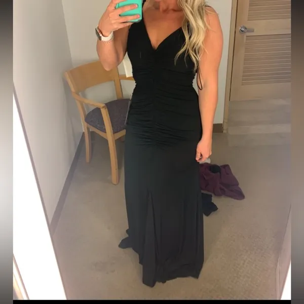 Macy's Black formal dress - Image 4
