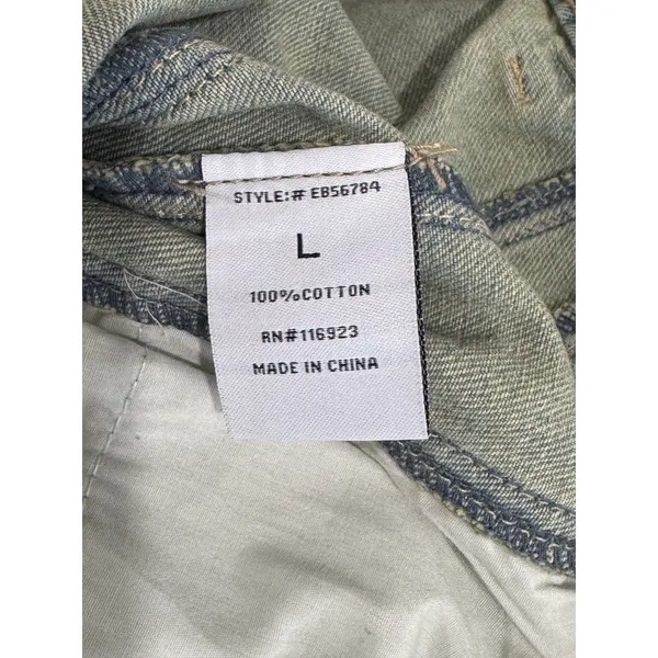 Talulah Womens Jeans Blue Denim Star Walk Barrel Baggy Loose High Rise Size L - Image 6