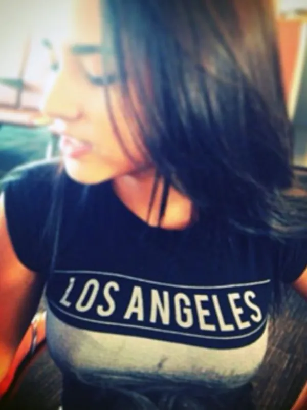 Brandy Melville Carolina Los Angeles Graphic Baby T-Shirt One Size Tumblr 2013 - Image 15