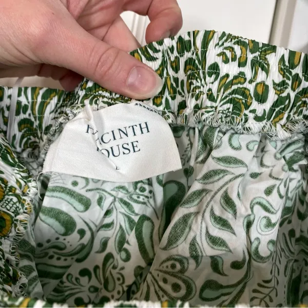 Tuckernuck Hyacinth House Green Floral‎ Gina Crop Top Size Large vacation beach - Image 3