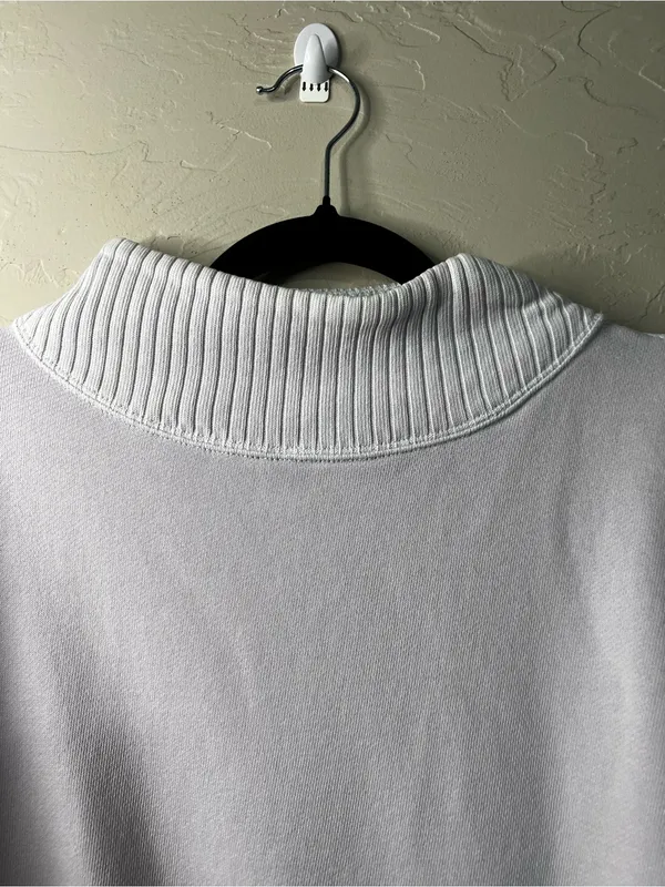 Aerie Down To Earth Cozy Lilac Mock Neck Oversized Sweatshirt Pullover - Image 3