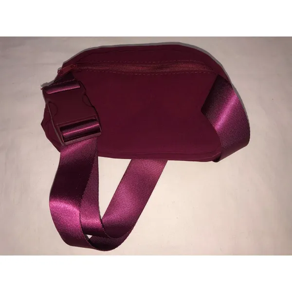 Halara Logo Casual Waist Bag Fanny Pack Burgundy Maroon Belt Bag Red Travel - Image 3
