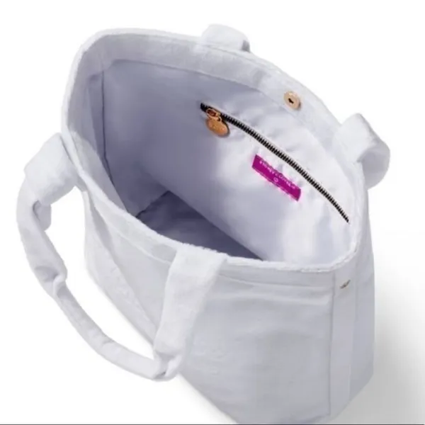 Stoney Clover Lane x Target White Terry Cloth Embossed Beach Tote Bag - Image 3