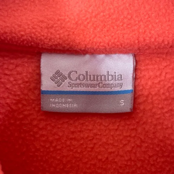 Columbia Jacket Womens S Orange Full Zip Long Sleeve Fleece Jacket Warm Soft‎ - Image 3
