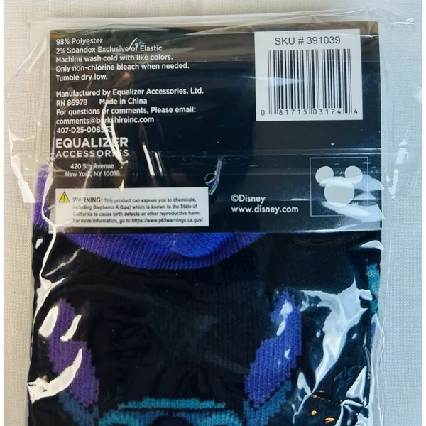 New Lilo & Stitch Crew Socks Women's Size 9-13 Colorful Novelty Fun Disney Movie - Image 12