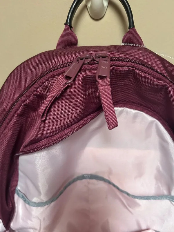 Under Armour Project Rock Brahma Backpack in maroon and pink - Image 5