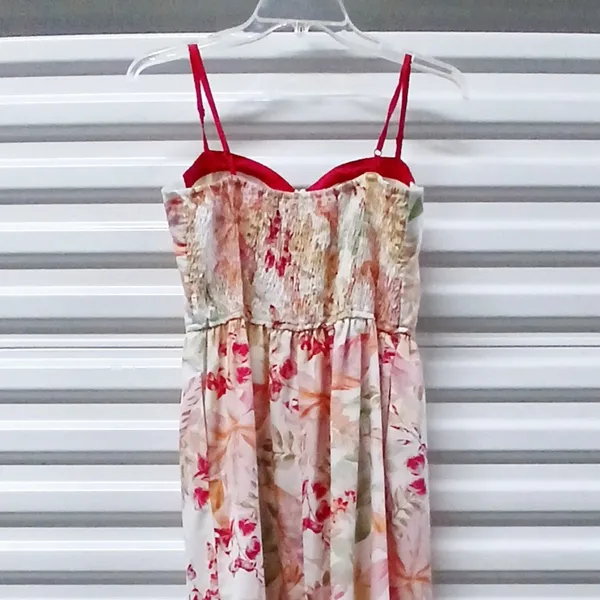 Band Of The Free Sundress Women Large Pink Floral Boho Cottage European Summer - Image 8