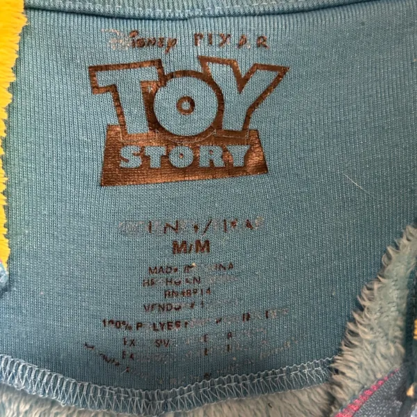 Disney‎ Pixar Toy Story Alien One Piece Pajamas Sleepsuit M - Image 5
