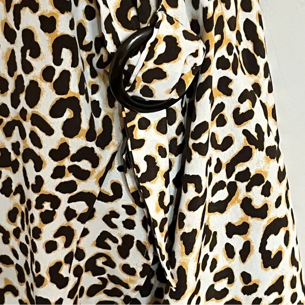 Women's Love Tree Leopard Print Strappy Sleeve Summer Slip Dress Size Large‎ - Image 3
