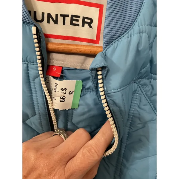 Hunter Original Midlayer Gilet Baby Blue Quilted Vest Women’s Small - Image 6