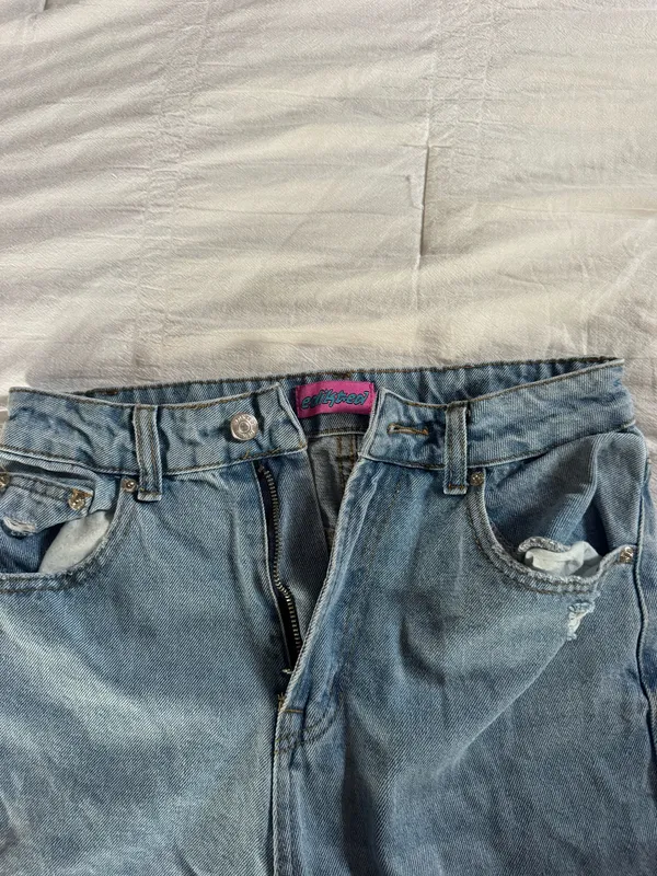 Edikted High-Rise Jeans Wide-Leg - Image 2