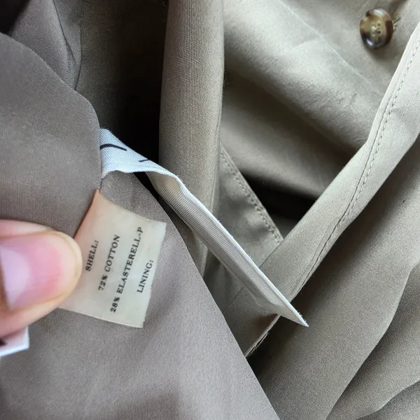 Ann Taylor NWT Khaki Trench Halter Dress Double Breasted Midi Tan Size 10 - Image 6