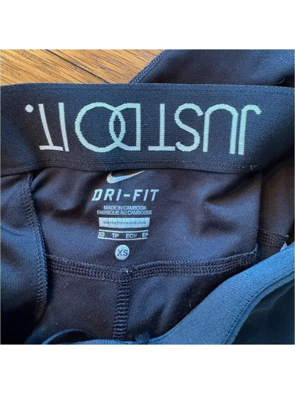 Nike Dri-Fit Just Do It Leggings Yoga Pants Exercise Tights Size XS - Image 2