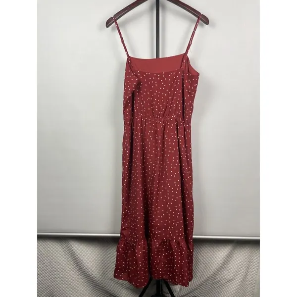Lovers + Friends Rust Red Basil Mini Star Novelty Print Ruffle Hem Dress‎ Size M - Image 8