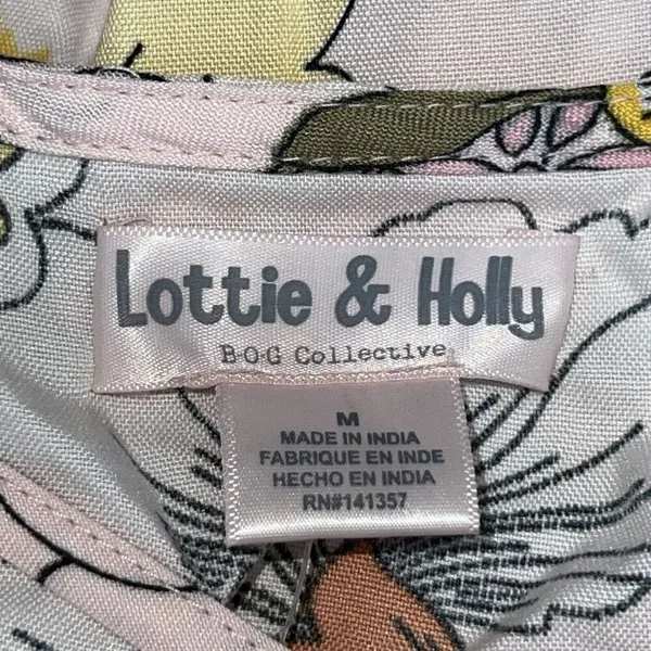 Band of Gypsies Collective Lottie & Holly Floral Mini Dress Blush Pink‎ Rust Fit N Flare Med - Image 6