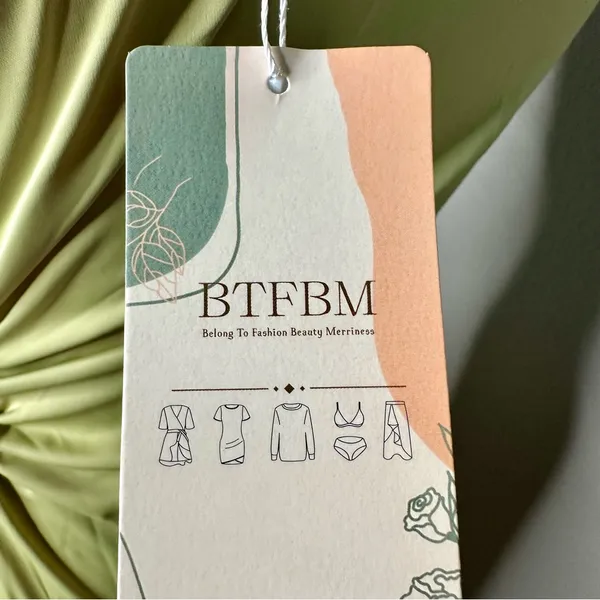 BTFBM NWT Chic One Shoulder Dress in Light Green - Image 5