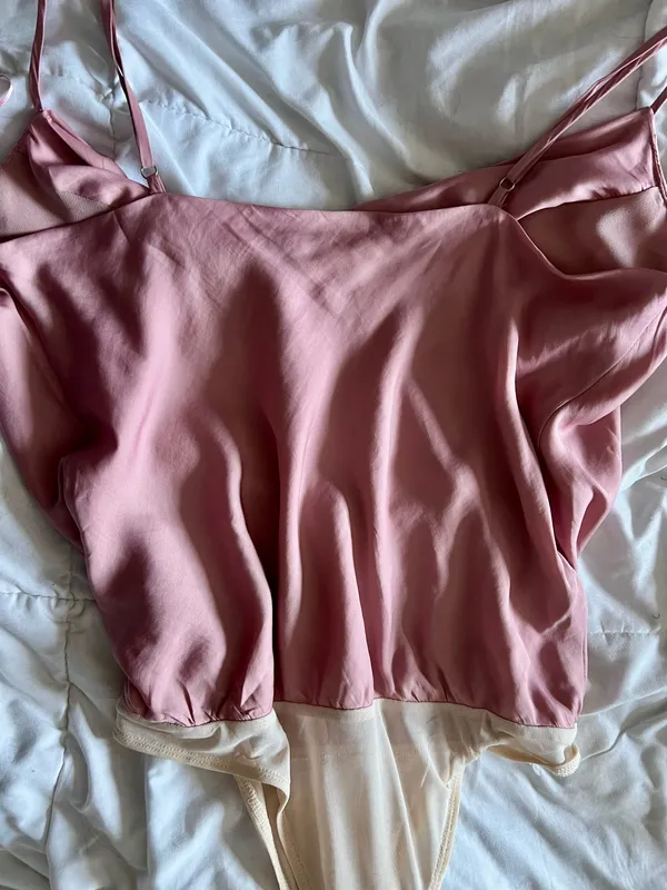 ee:some NWT Rose Cowl Neck Bodysuit - Image 3