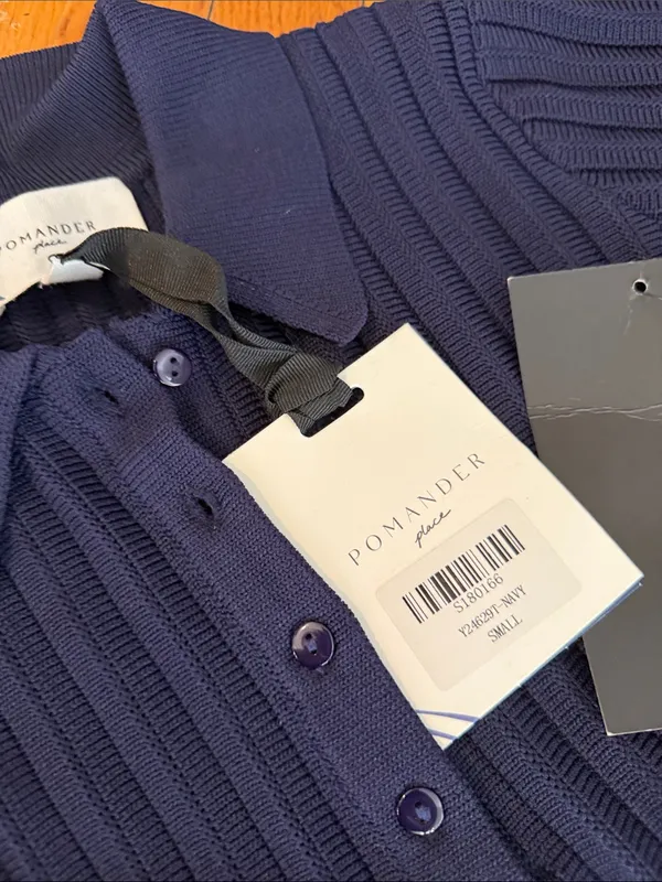 NWT Tuckernuck Pomander Place Navy Knit Landry Dress sz Small - Image 2
