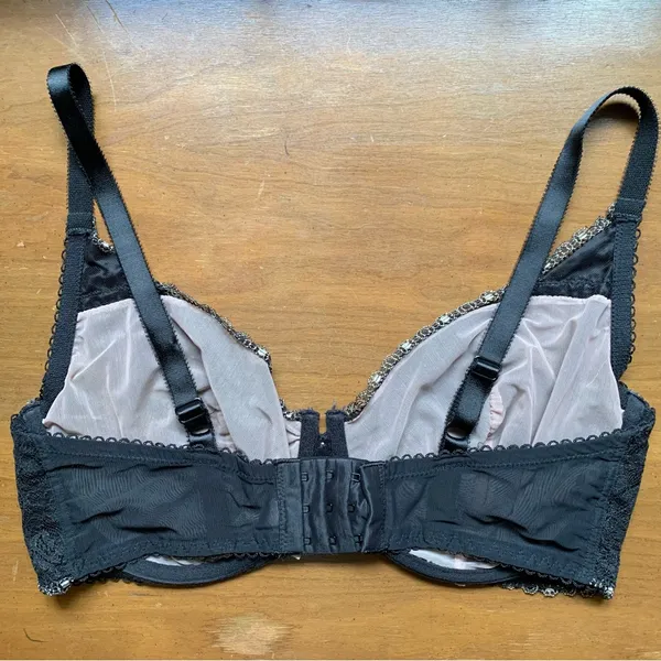 Black Pink Lace Bra Victorias Secret - Image 2