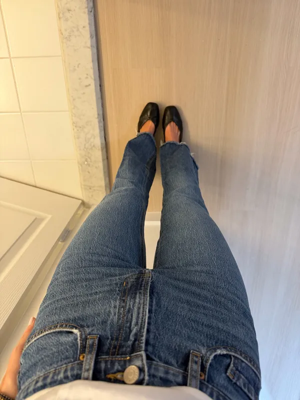 PacSun High-Rise Dark Wash Jeansstraight leg - Image 3