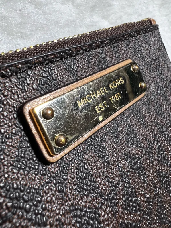 MICHAEL Michael Kors Signature Monogram Coin Purse Wristlet - Image 10
