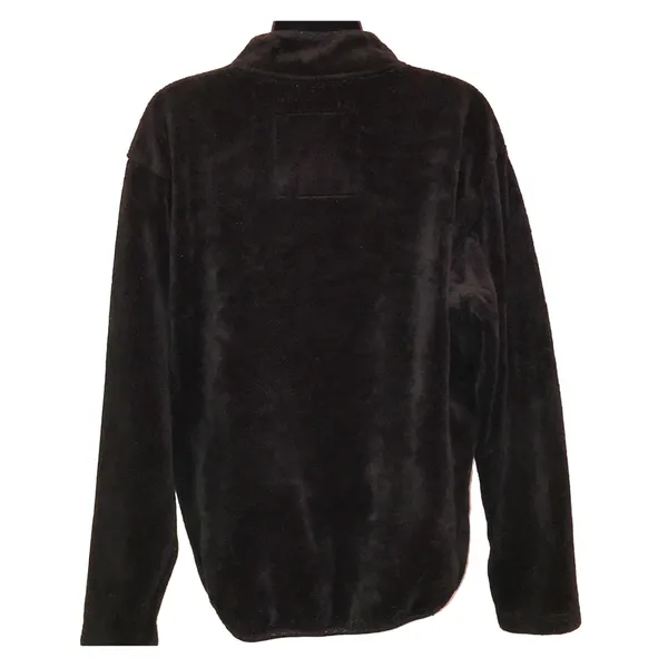 Oklahoma Sooners Plush Fleece Quarter Zip Pullover Black‎ Women's Medium - Image 4