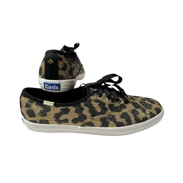 Keds x Kate Spade Leopard Glitter Champion Sneakers Size 7 - Image 10