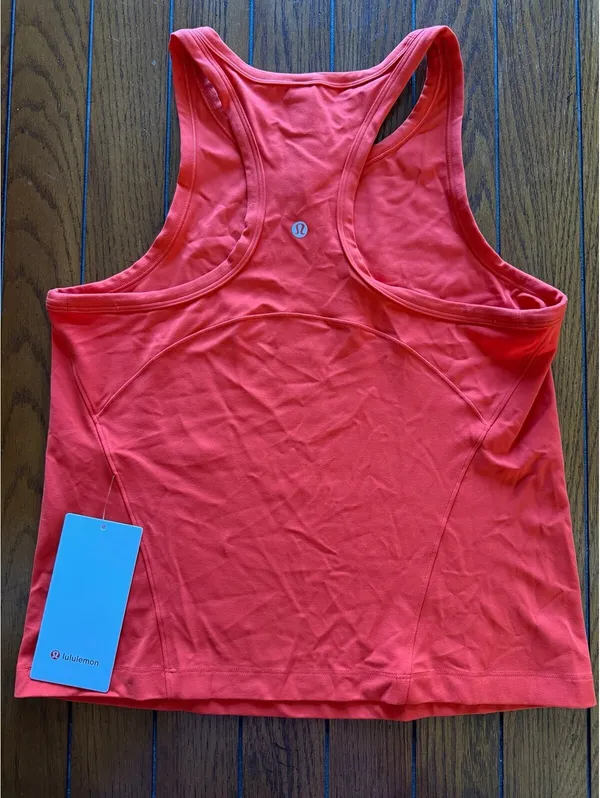 Lululemon Align Waist-Length Racerback Tank Cherry Ember Size 12 NWT - Image 2