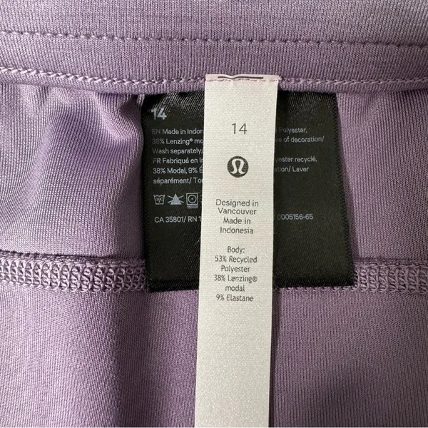 Lululemon Softstreme High Rise Pant Athletic Pants Purple Ash 14 NWT - Image 10