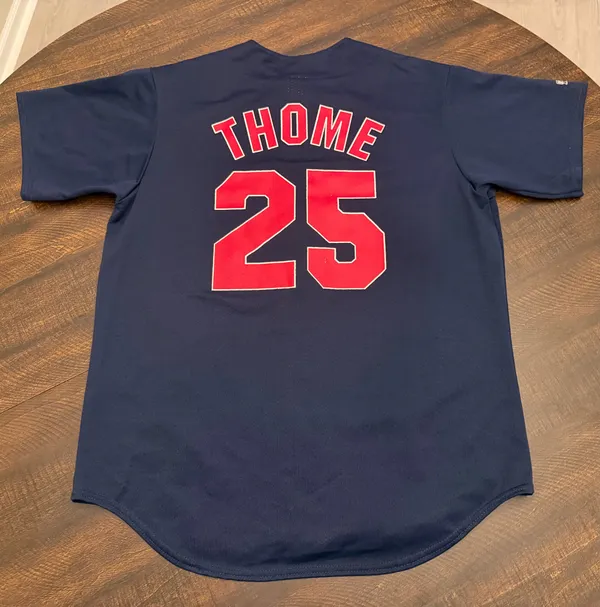 VTG Majestic Cleveland Indians Jim Thome Jersey-USA-Large - Image 2
