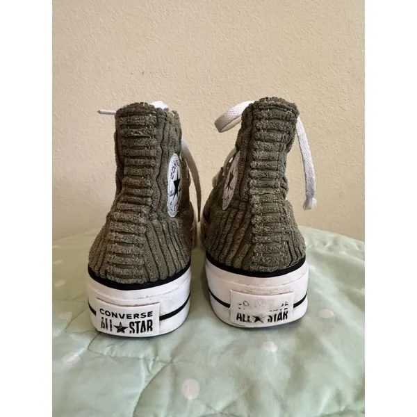 Converse Chuck Taylor All Star Lift Platform High Top Corduroy Size 8.5 - Image 9