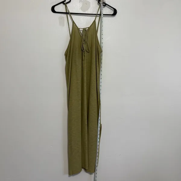 Michelle By Comune Earville Lace Up Olive Maxi Dress NWT M - Image 3