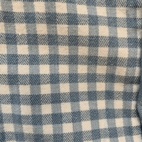 Vintage‎ 90s Chambray Gingham Plaid Midi Dress Button Front Cottagecore Medium Blue Size 10 - Image 10