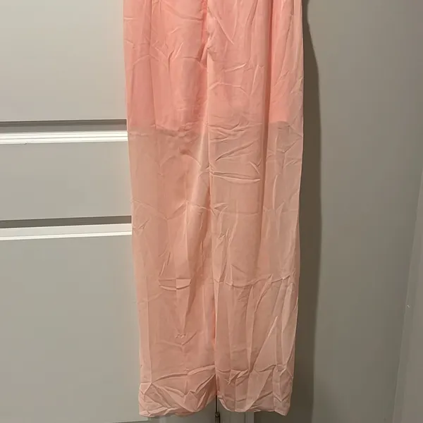 Elegant Floral Embroidered Dress - Pink - Image 6