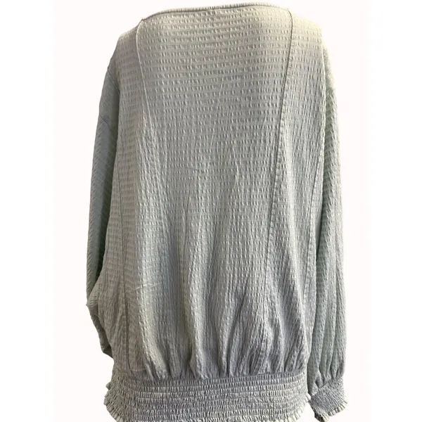 By Anthropologie Women's Mint Green Blouse Size L SKU 6308 - Image 2