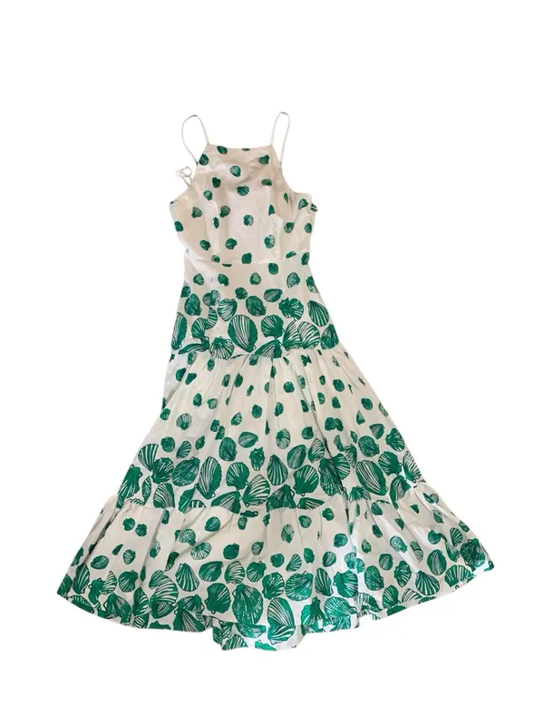 Anthropologie x Maeve Seashell Drop Waist Tiered Dress size XXS - Image 5