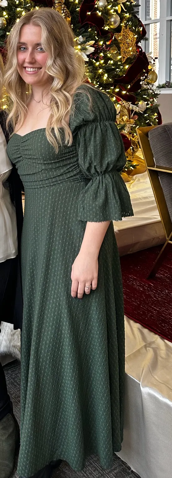 Long Sleeve maxi dress Green Size M - Image 3