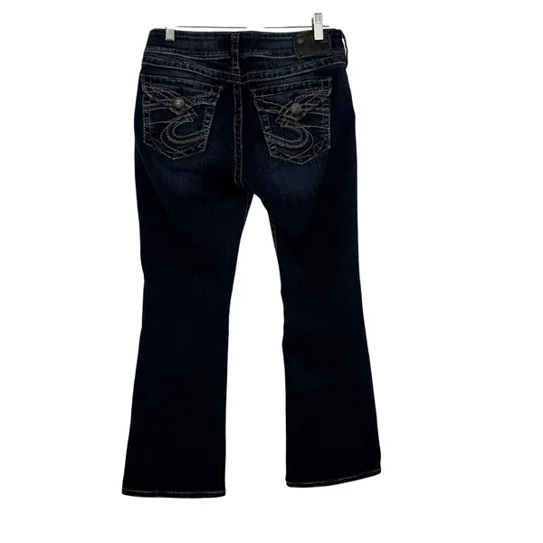 Silver Jeans Co Suki Surplus Dark Wash Bootcut‎ Jeans Womens W29 L30 Indigo - Image 5