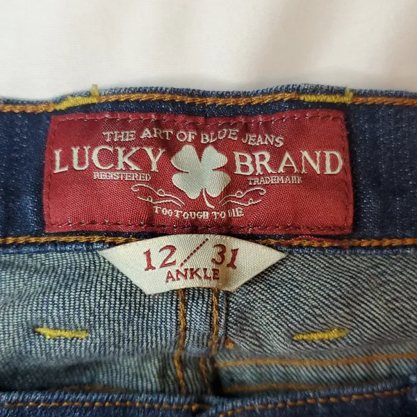 Lucky Brand Blue Flare Wide Leg Jeans - Image 2