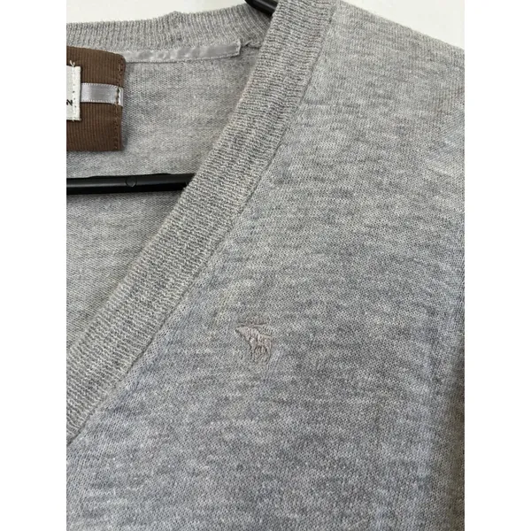 Y2K Abercrombie & Fitch Womens‎ Grey Cotton V-Neck Button Cardigan Sweater Small - Image 5