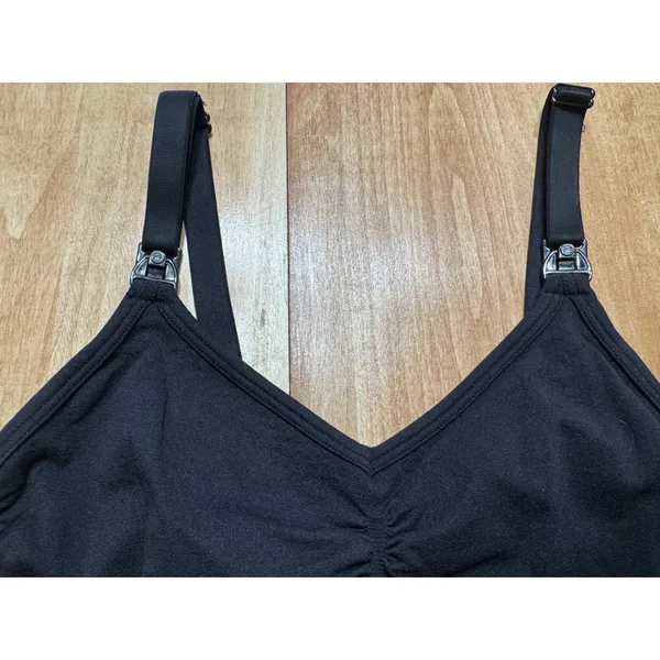 Bravado Designs Black Seamless Nursing Cami Maternity‎ Tank Top Small - Image 2