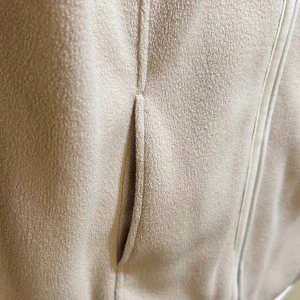 Susan Graver Size XS Beige Sleeveless Fleece Vest - Image 3