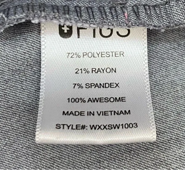 FIGS WXXSW1003 Graphite “Rafaela” Oversized Scrub Top Size XL - Image 14