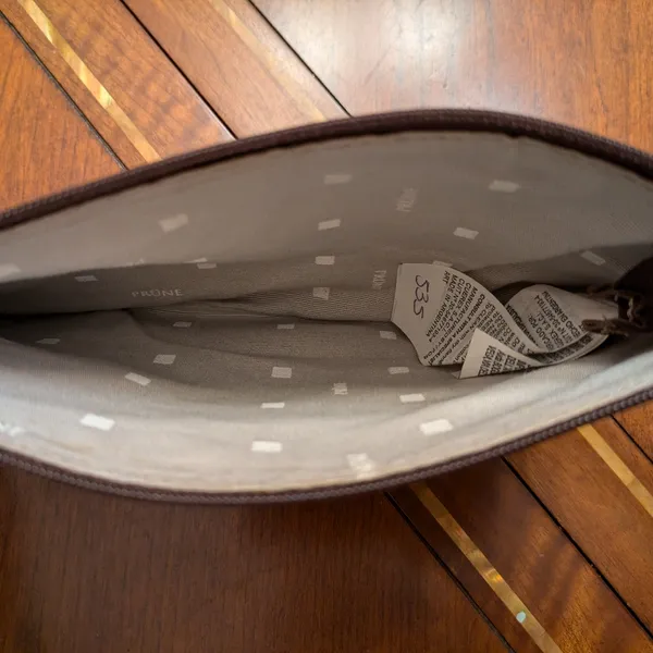 Prune Leather Wristlet Brown - Image 10