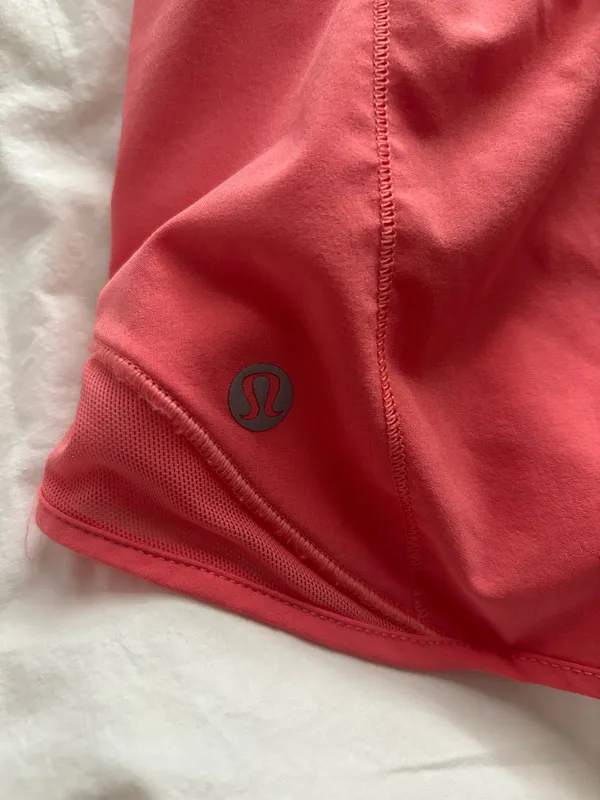 Lululemon Hotty-Hot Low-Rise Short 2.5” Color: Raspberry Cream - Image 3