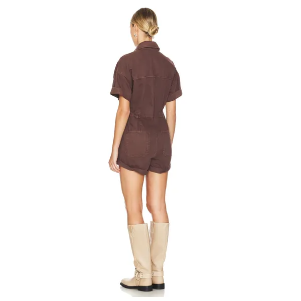 Free People We The Free Marci Cuffed Shortalls Size XS - Image 5