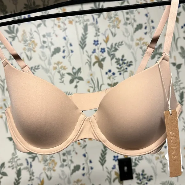 SKIMS Fits Everybody T-Shirt Demi Bra Clay‎ BR-UWR-2294 size 32B Clay - Image 4
