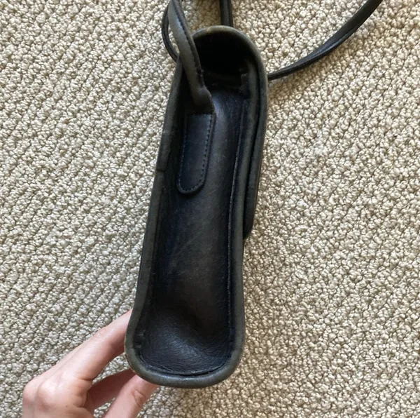 Vintage Coach Turnlock Crossbody Bag 90s Black #356 0149-356 Front Flap Handbag - Image 4